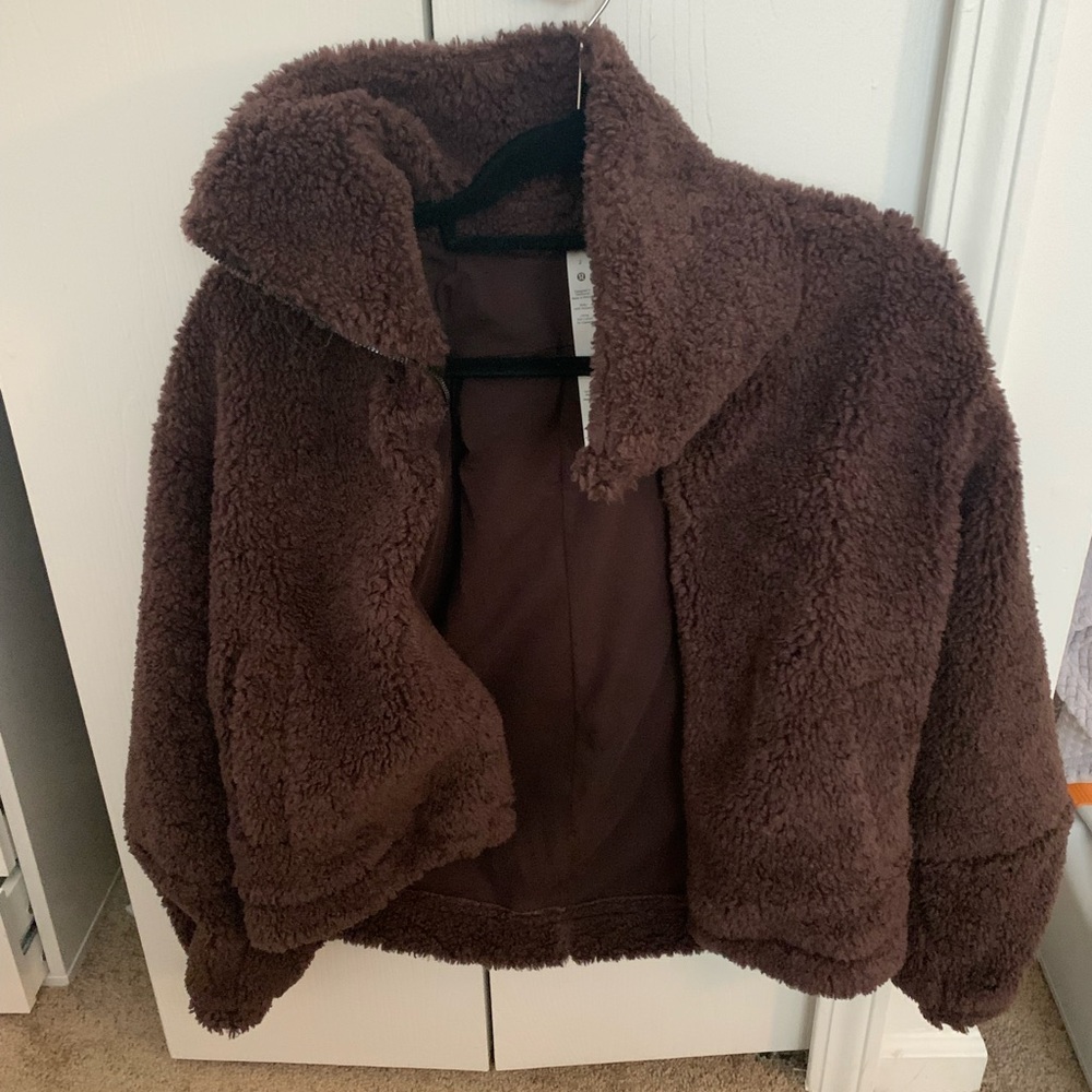 Brand new lululemon teddy jacket!